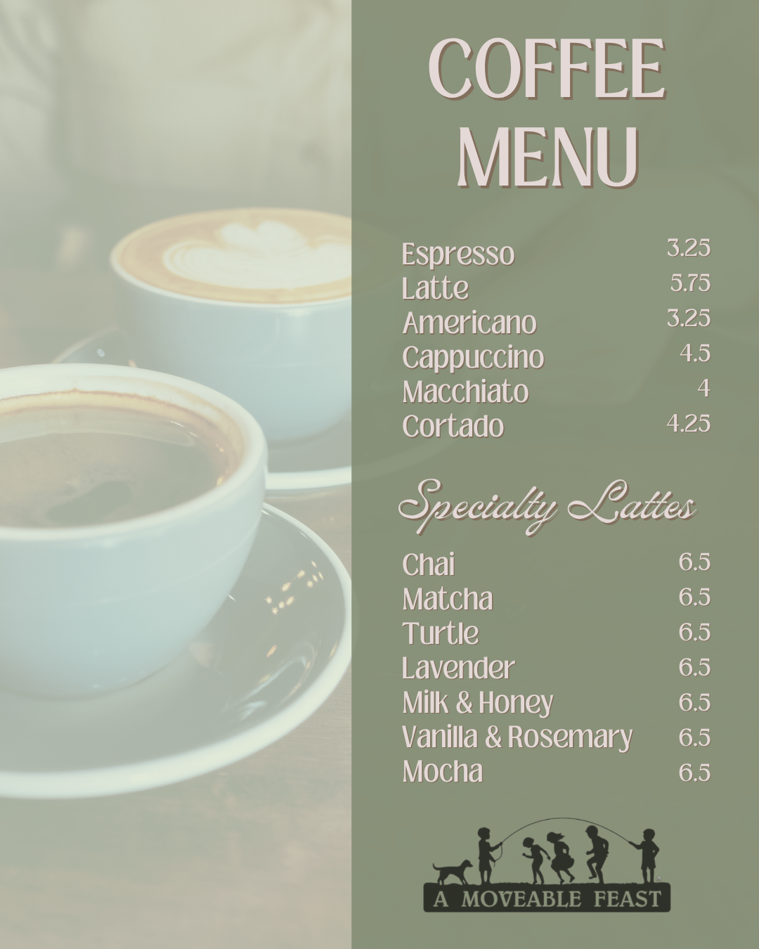 Menu page 1